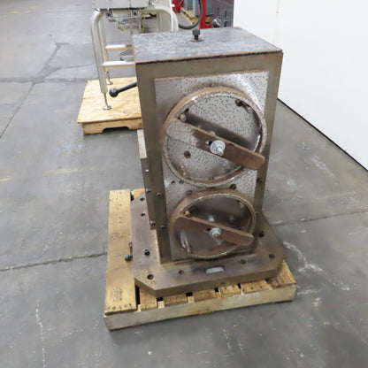 Mid-State 16" Square 4-Sided Workholding Tombstone W/ (2)Chick 5QL1550 Vices