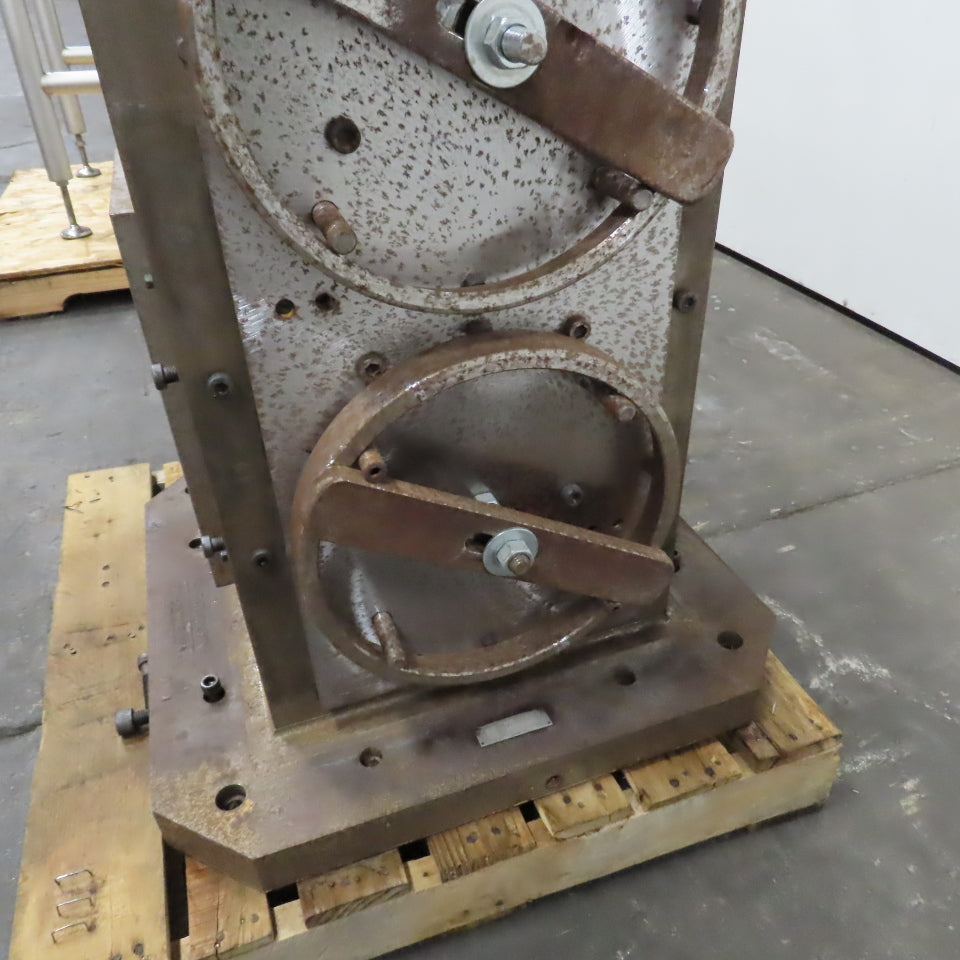 Mid-State 16" Square 4-Sided Workholding Tombstone W/ (2)Chick 5QL1550 Vices