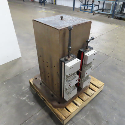 Mid-State 16" Square 4-Sided Workholding Tombstone W/ (2)Chick 5QL1550 Vices