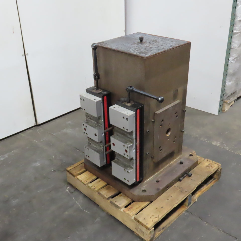 Mid-State 16" Square 4-Sided Workholding Tombstone W/ (2)Chick 5QL1550 Vices