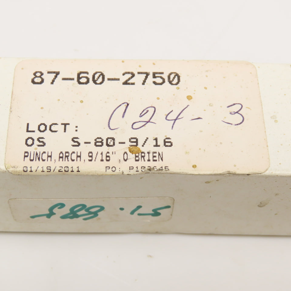 O'Brien 9/16" Arch Handle Leather Gasket Material Hole Punch