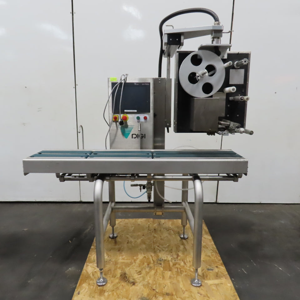 DIGI LI-700E Sanitary Stop To Weigh Price Labeler 110V 1PH 45PPM Tested