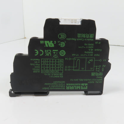 Murr Elektronik 52001 MIRO 6,2-1AUSG.REL.24V-1U Output Relay 24V In 250VAC Out