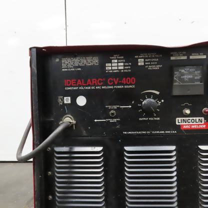 Lincoln Idealarc CV-400 400A 36V DC Arc Welder Power Source 230/460V 3PH Tested