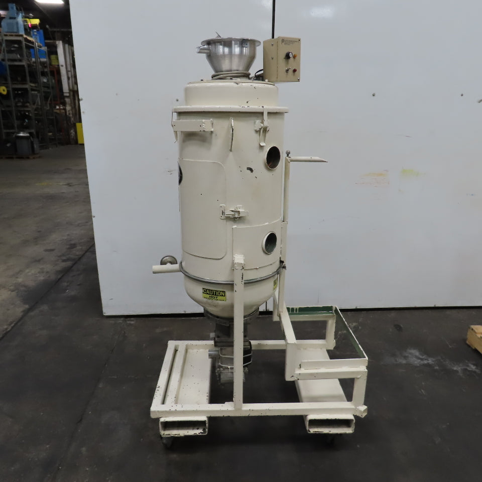 Una-Dyn Model 100# Modular Solid Cone Drying Hopper W/ Casters