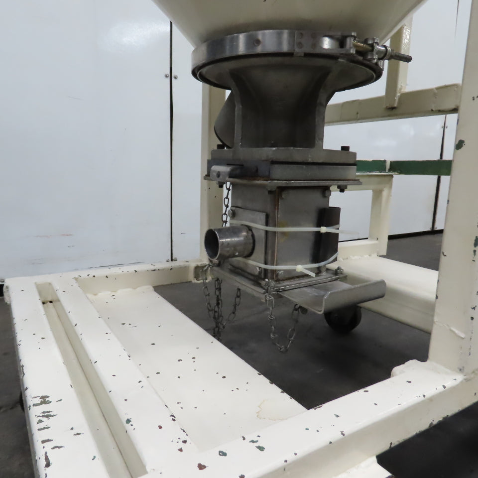 Una-Dyn Model 100# Modular Solid Cone Drying Hopper W/ Casters