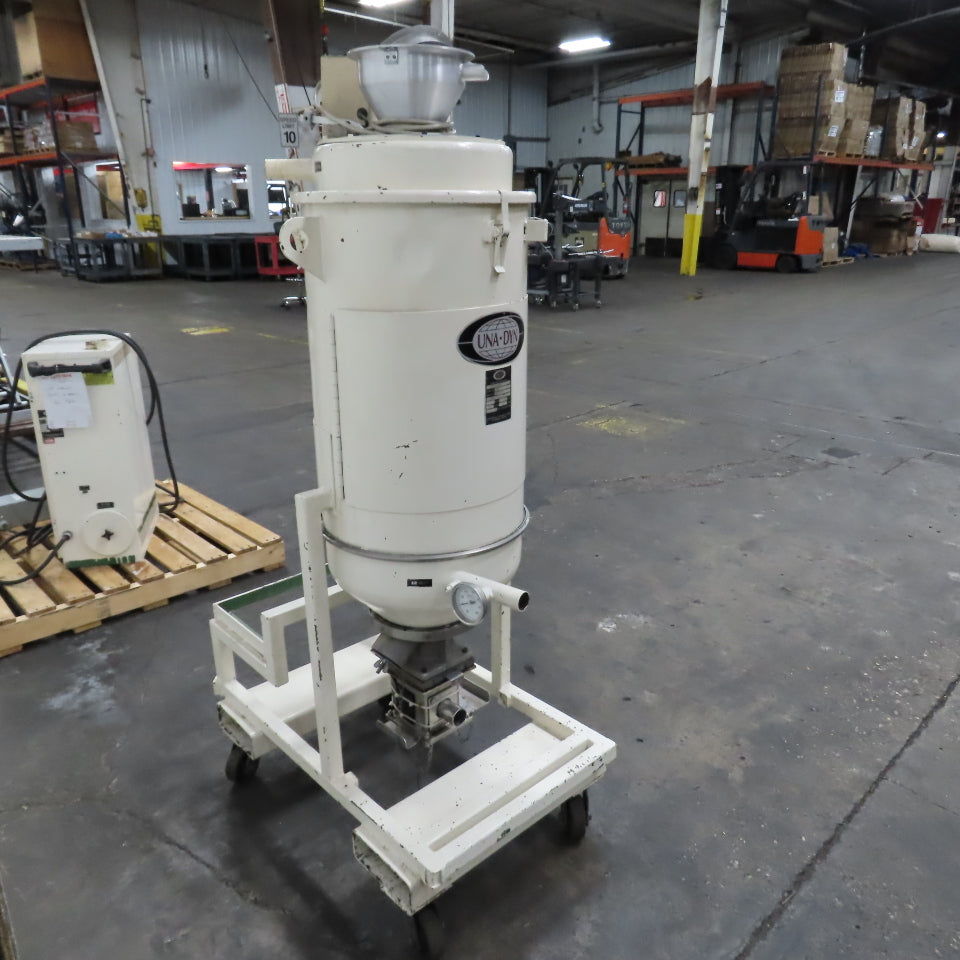 Una-Dyn Model 100# Modular Solid Cone Drying Hopper W/ Casters