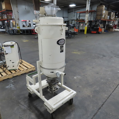Una-Dyn Model 100# Modular Solid Cone Drying Hopper W/ Casters