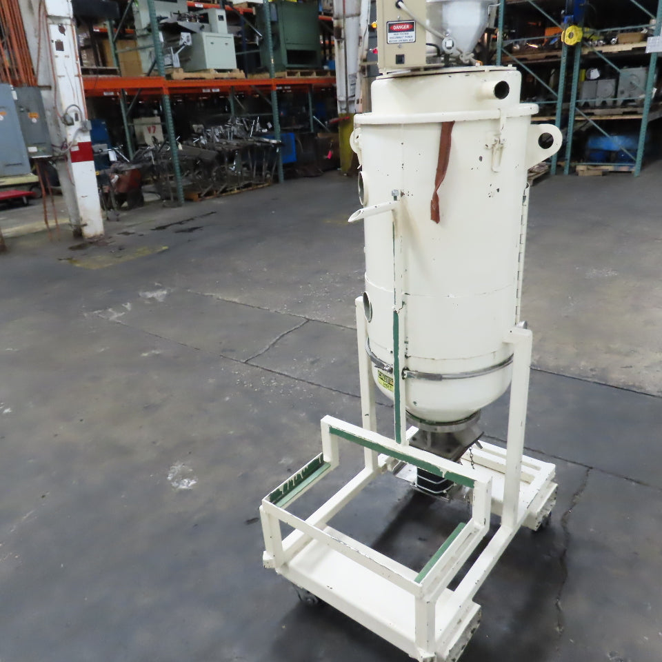 Una-Dyn Model 100# Modular Solid Cone Drying Hopper W/ Casters