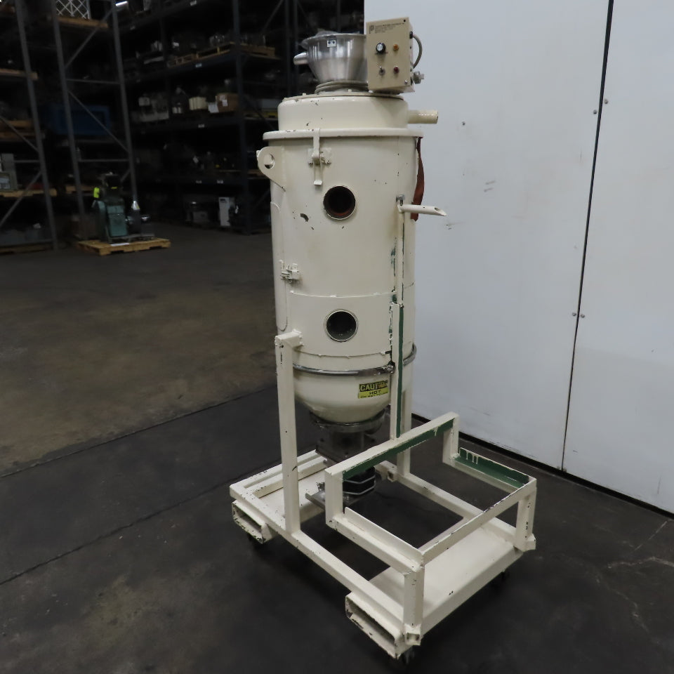 Una-Dyn Model 100# Modular Solid Cone Drying Hopper W/ Casters