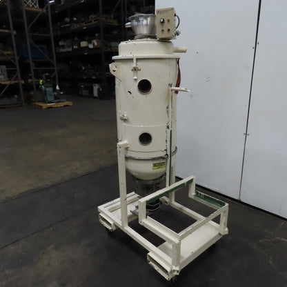 Una-Dyn Model 100# Modular Solid Cone Drying Hopper W/ Casters