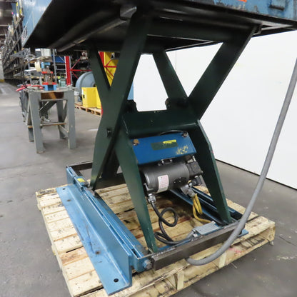 Southworth LS4-36 4000LB Electric Scissor Lift Table 56" x 40" 3PH W/Rollers