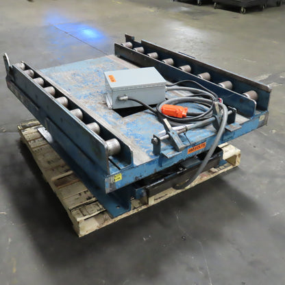 Southworth LS4-36 4000LB Electric Scissor Lift Table 56" x 40" 3PH W/Rollers
