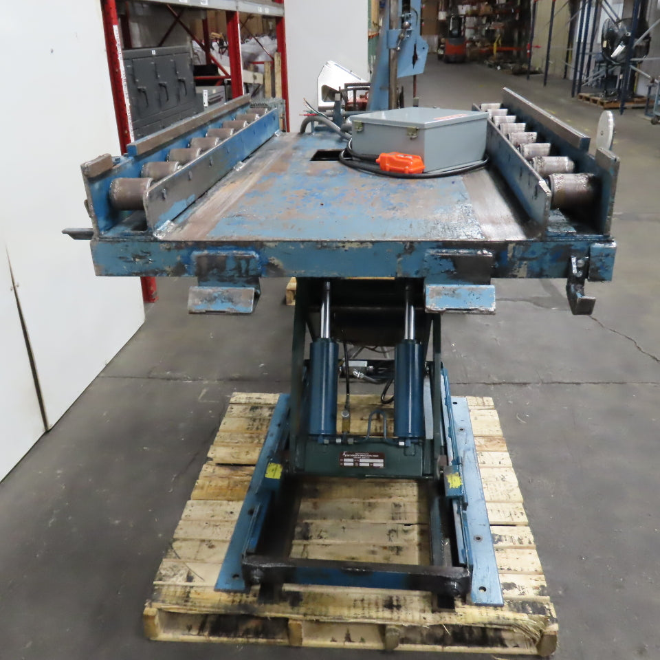 Southworth LS4-36 4000LB Electric Scissor Lift Table 56" x 40" 3PH W/Rollers