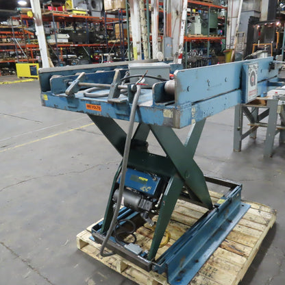 Southworth LS4-36 4000LB Electric Scissor Lift Table 56" x 40" 3PH W/Rollers