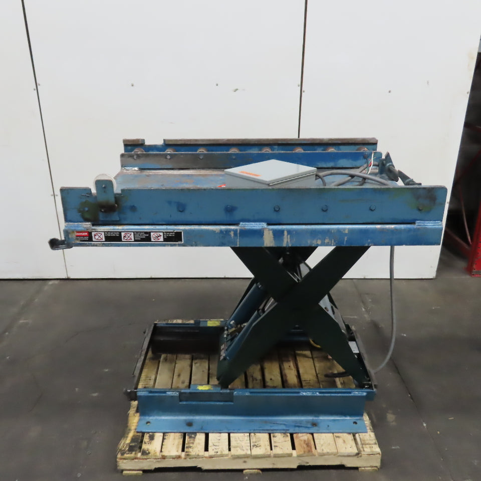 Southworth LS4-36 4000LB Electric Scissor Lift Table 56" x 40" 3PH W/Rollers