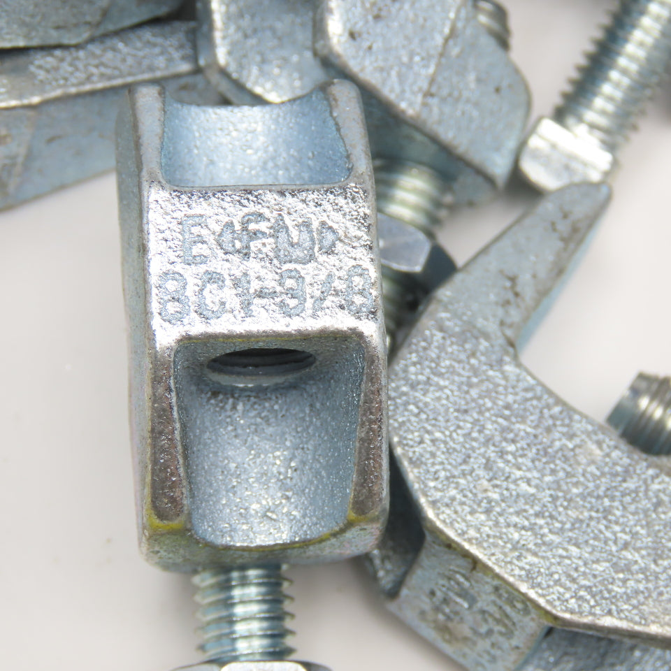 BC13/8 3/8" Electro-Galvanized Cast Iron Beam Clamp Lot Of 27