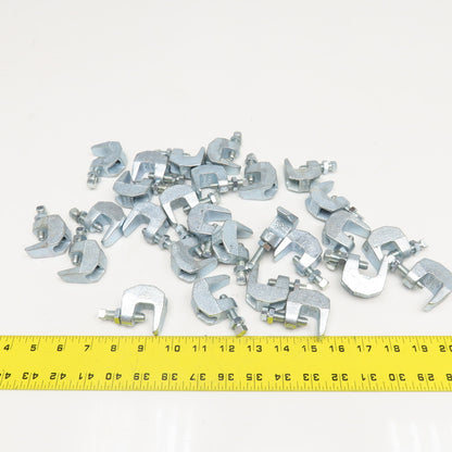 BC13/8 3/8" Electro-Galvanized Cast Iron Beam Clamp Lot Of 27
