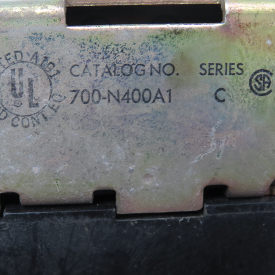 Allen Bradley 700-N400A1 Industrial Control AC Relay 4 N.O. 120V Coil