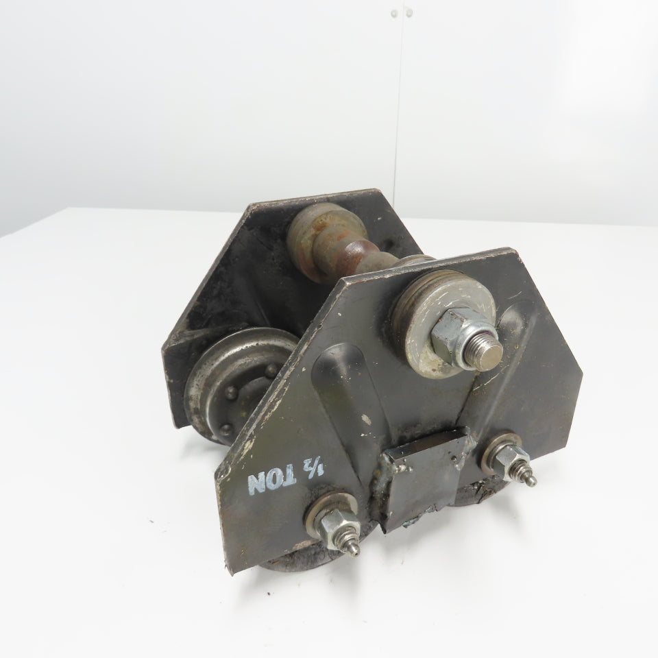Saginaw 1/2 Ton Push/Pull Ball Bearing Hoist Trolley 4" -6" Flange
