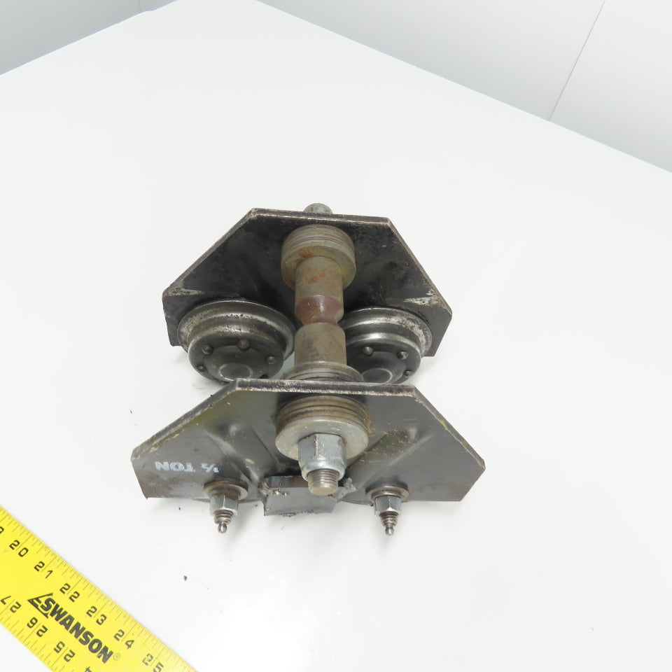 Saginaw 1/2 Ton Push/Pull Ball Bearing Hoist Trolley 4" -6" Flange
