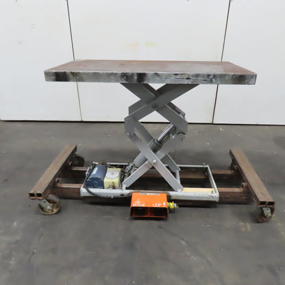 American 2000LB 48"x24" Portable Electric Scissor Lift Table 120/230V 1PH 47" H