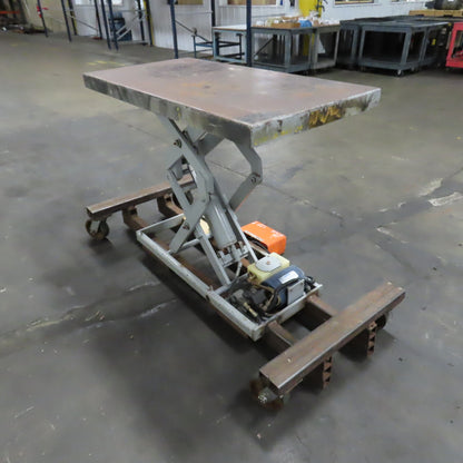 American 2000LB 48"x24" Portable Electric Scissor Lift Table 120/230V 1PH 47" H