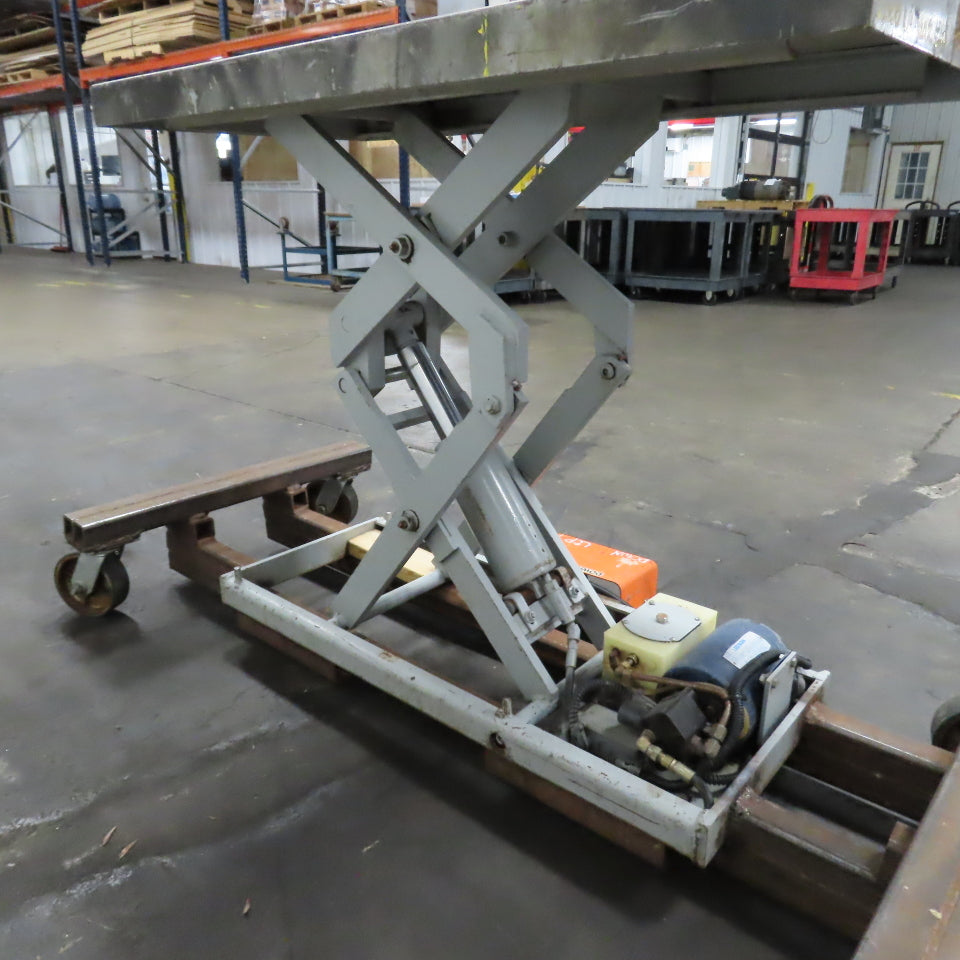 American 2000LB 48"x24" Portable Electric Scissor Lift Table 120/230V 1PH 47" H