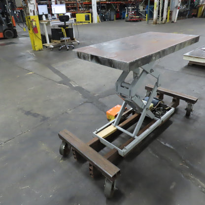 American 2000LB 48"x24" Portable Electric Scissor Lift Table 120/230V 1PH 47" H