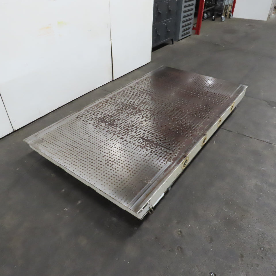 101" x 55" Downdraft Suction Table 59" x 49" Work Area From A Wide Belt Sander