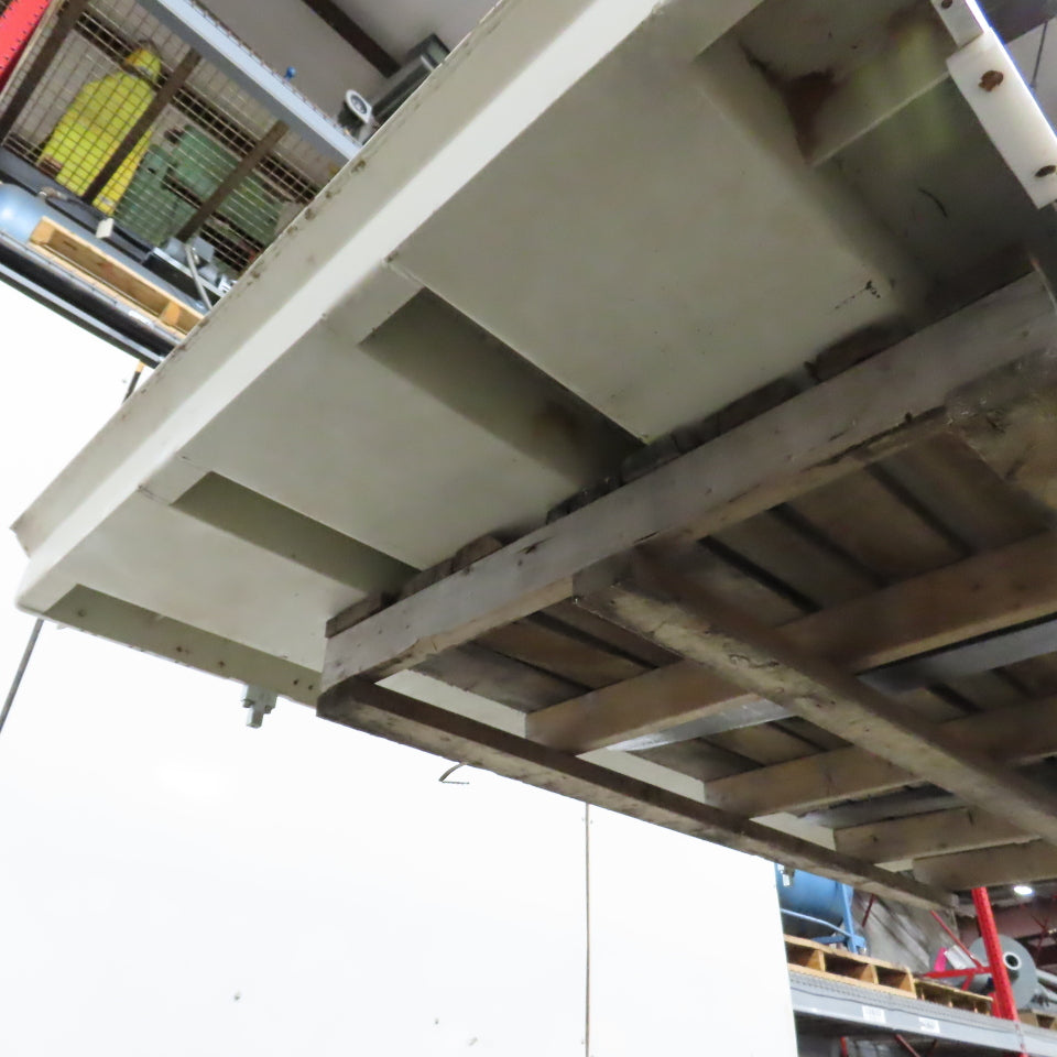 101" x 55" Downdraft Suction Table 59" x 49" Work Area From A Wide Belt Sander