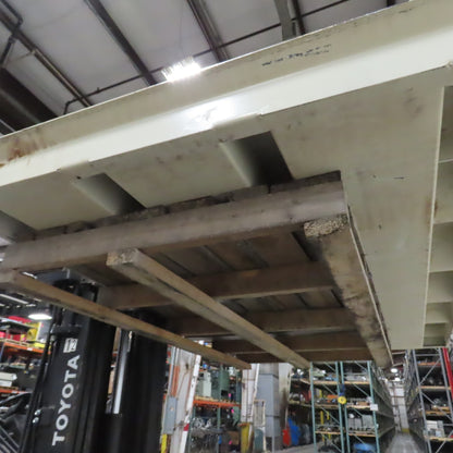 101" x 55" Downdraft Suction Table 59" x 49" Work Area From A Wide Belt Sander