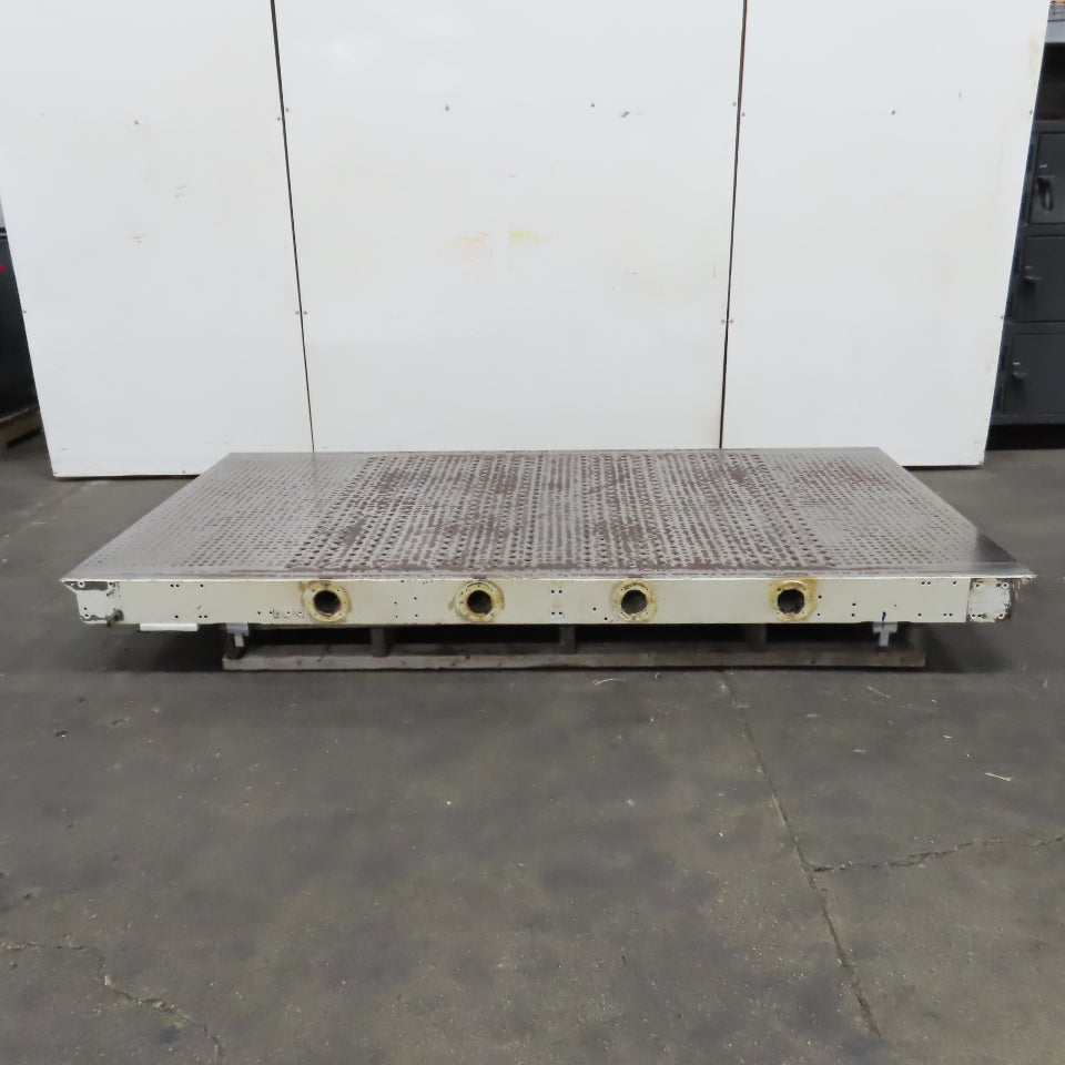 101" x 55" Downdraft Suction Table 59" x 49" Work Area From A Wide Belt Sander