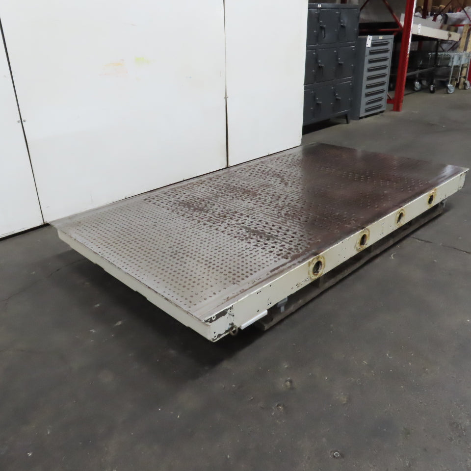 101" x 55" Downdraft Suction Table 59" x 49" Work Area From A Wide Belt Sander
