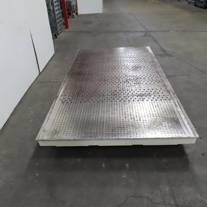 101" x 55" Downdraft Suction Table 59" x 49" Work Area From A Wide Belt Sander