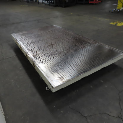 101" x 55" Downdraft Suction Table 59" x 49" Work Area From A Wide Belt Sander