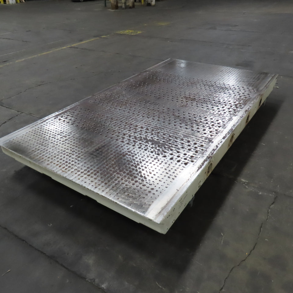101" x 55" Downdraft Suction Table 59" x 49" Work Area From A Wide Belt Sander