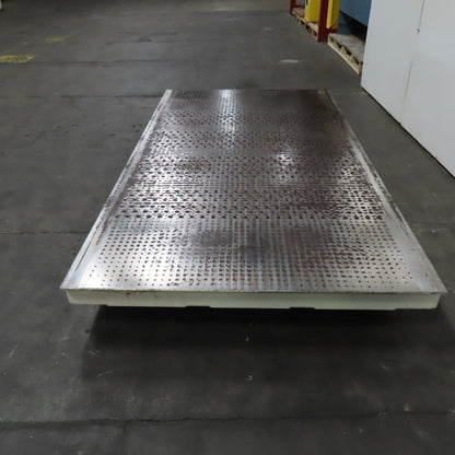 101" x 55" Downdraft Suction Table 59" x 49" Work Area From A Wide Belt Sander