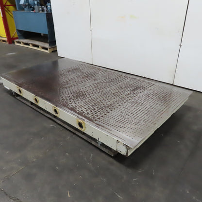 101" x 55" Downdraft Suction Table 59" x 49" Work Area From A Wide Belt Sander