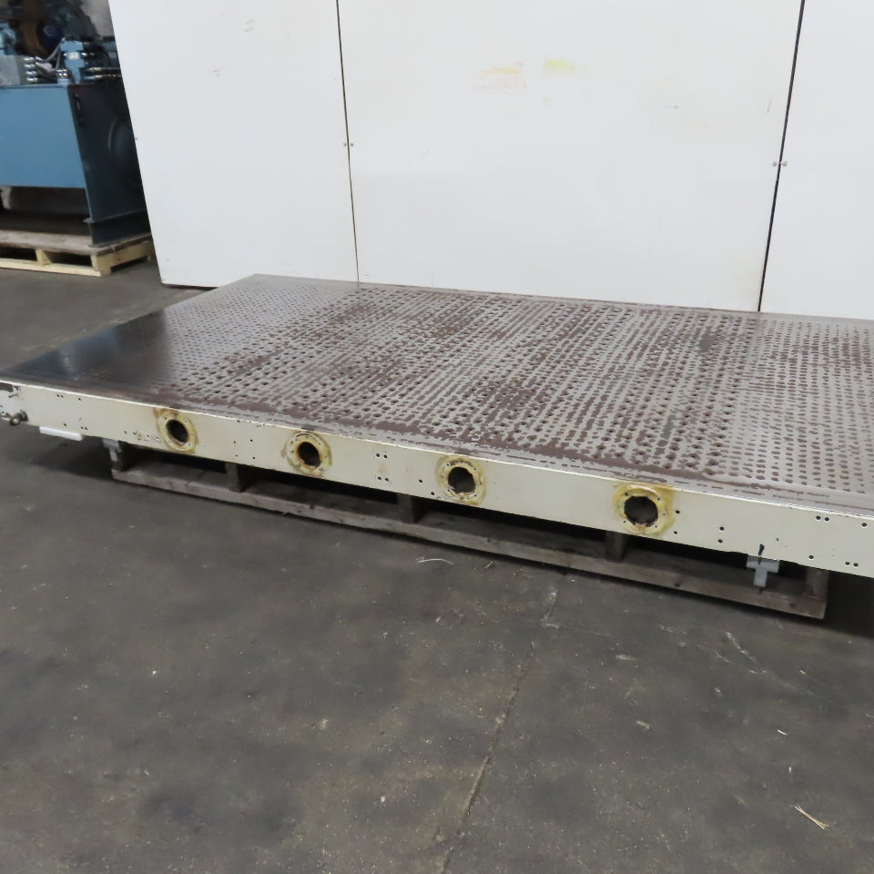 101" x 55" Downdraft Suction Table 59" x 49" Work Area From A Wide Belt Sander