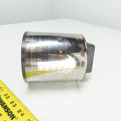 4-1/2" OD x 4-7/8" Wide Chrome Plated Bearing Roller From SCM Belt Sander