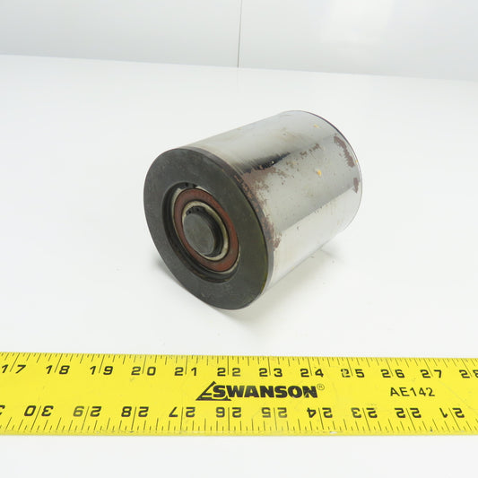 4-1/2" OD x 4-7/8" Wide Chrome Plated Bearing Roller From SCM Belt Sander