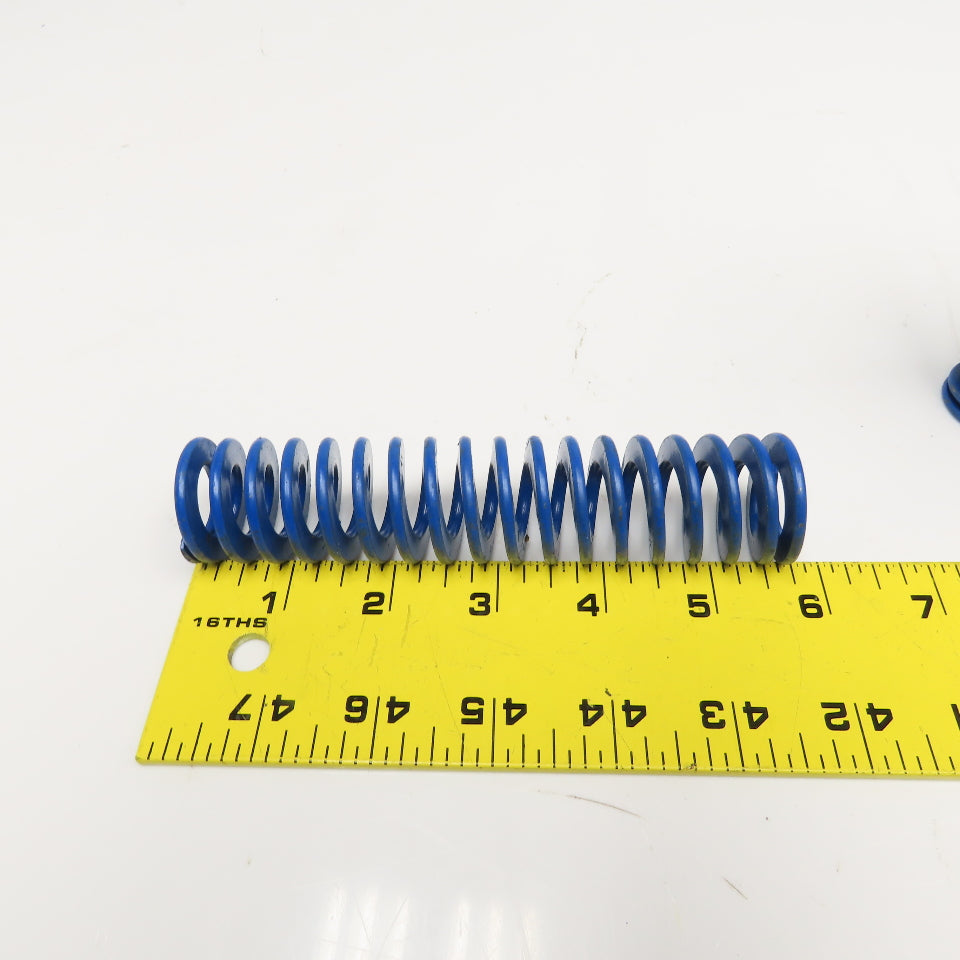 5/8" x 1-1/4" Flat Wire Compression Blue Die Spring 4-5-1/2" OAL Lot Of 16