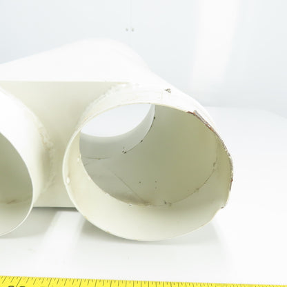 8" OD Inlet (2) 6" Outlet Steel Y Duct Connector 11-3/8" OAL