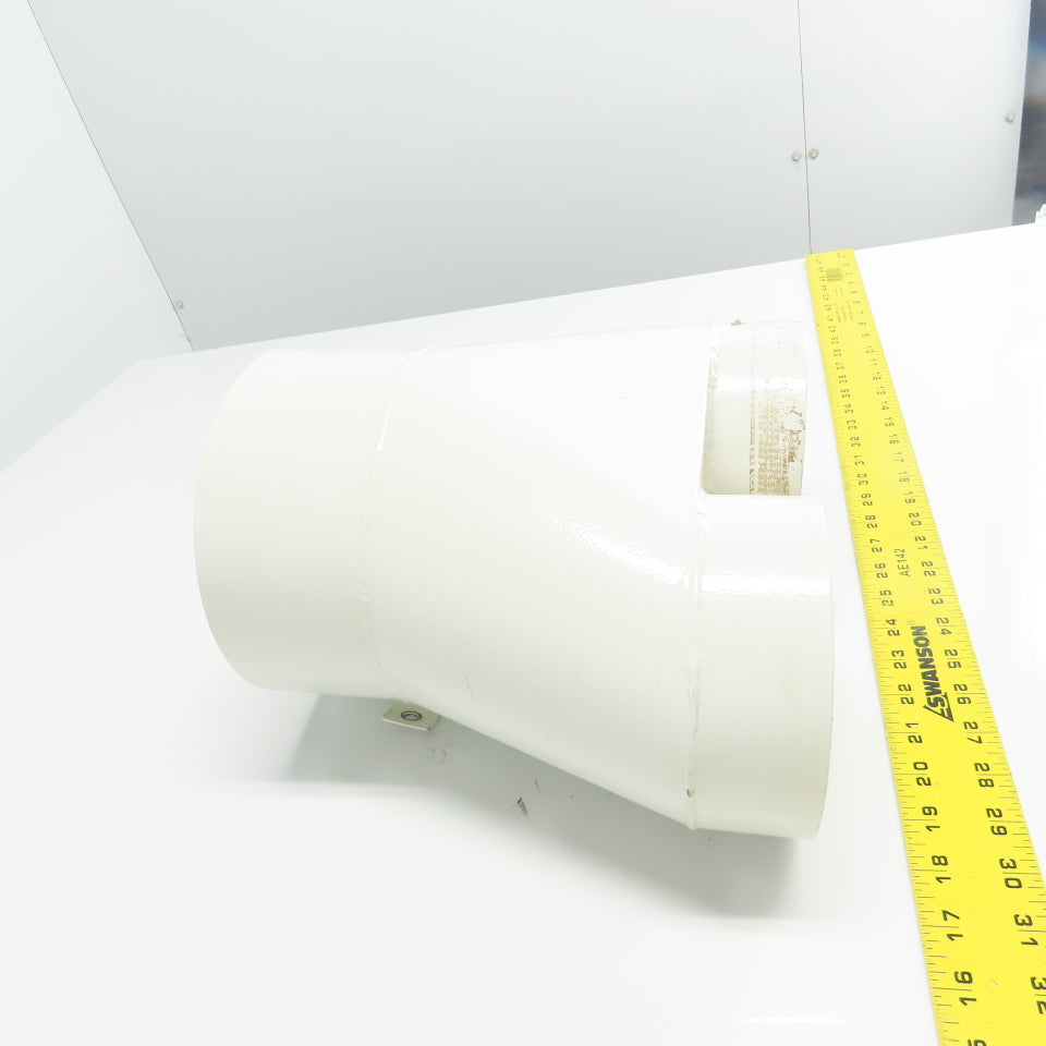 8" OD Inlet (2) 6" Outlet Steel Y Duct Connector 11-3/8" OAL