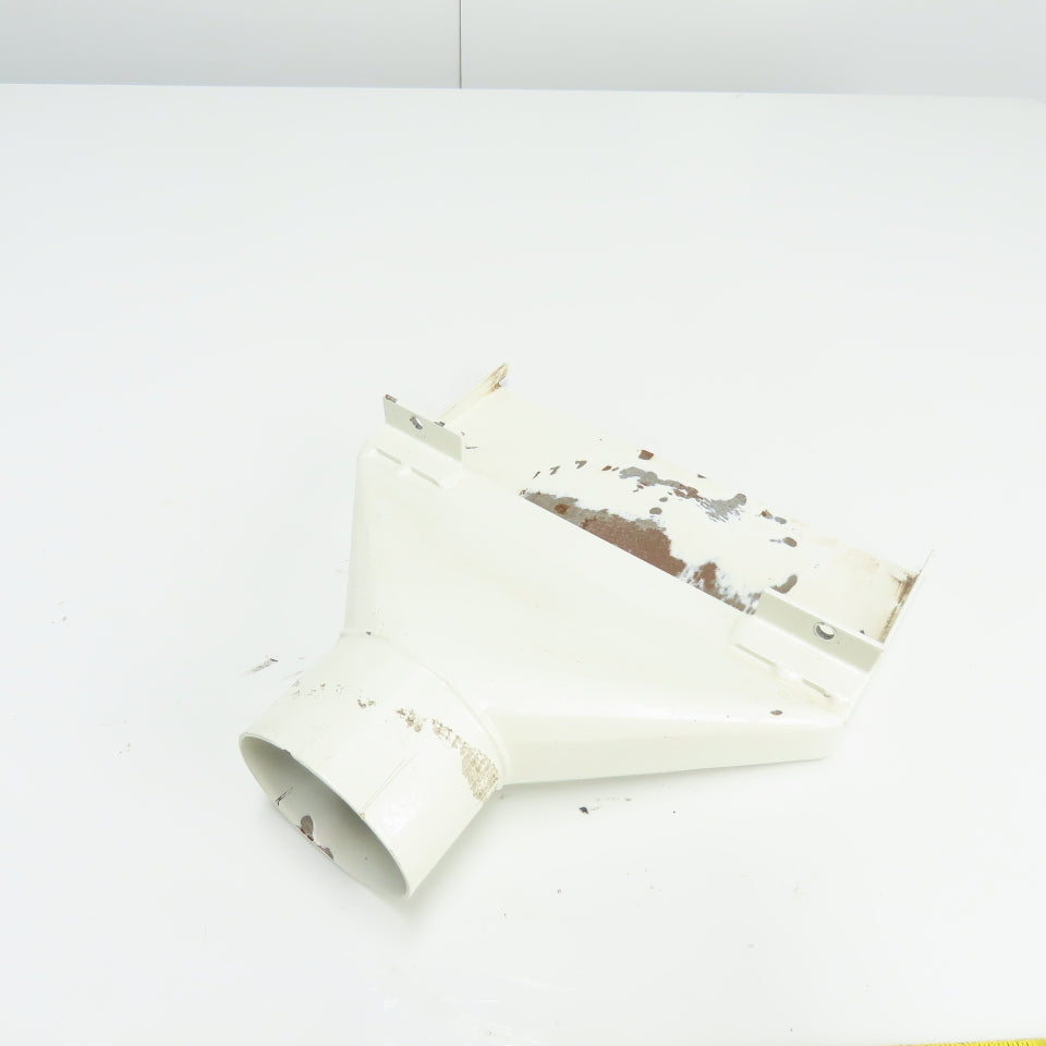 Exhaust Chip Dust Hood Chute 10" Wide 3" OD Inlet From Belt Sander
