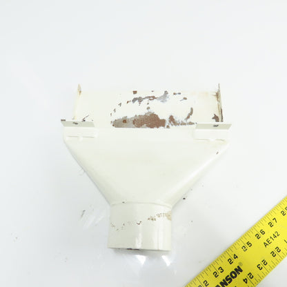 Exhaust Chip Dust Hood Chute 10" Wide 3" OD Inlet From Belt Sander