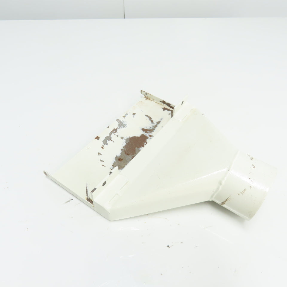 Exhaust Chip Dust Hood Chute 10" Wide 3" OD Inlet From Belt Sander
