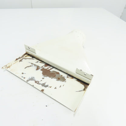 Exhaust Chip Dust Hood Chute 10" Wide 3" OD Inlet From Belt Sander