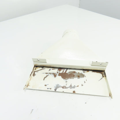 Exhaust Chip Dust Hood Chute 10" Wide 3" OD Inlet From Belt Sander